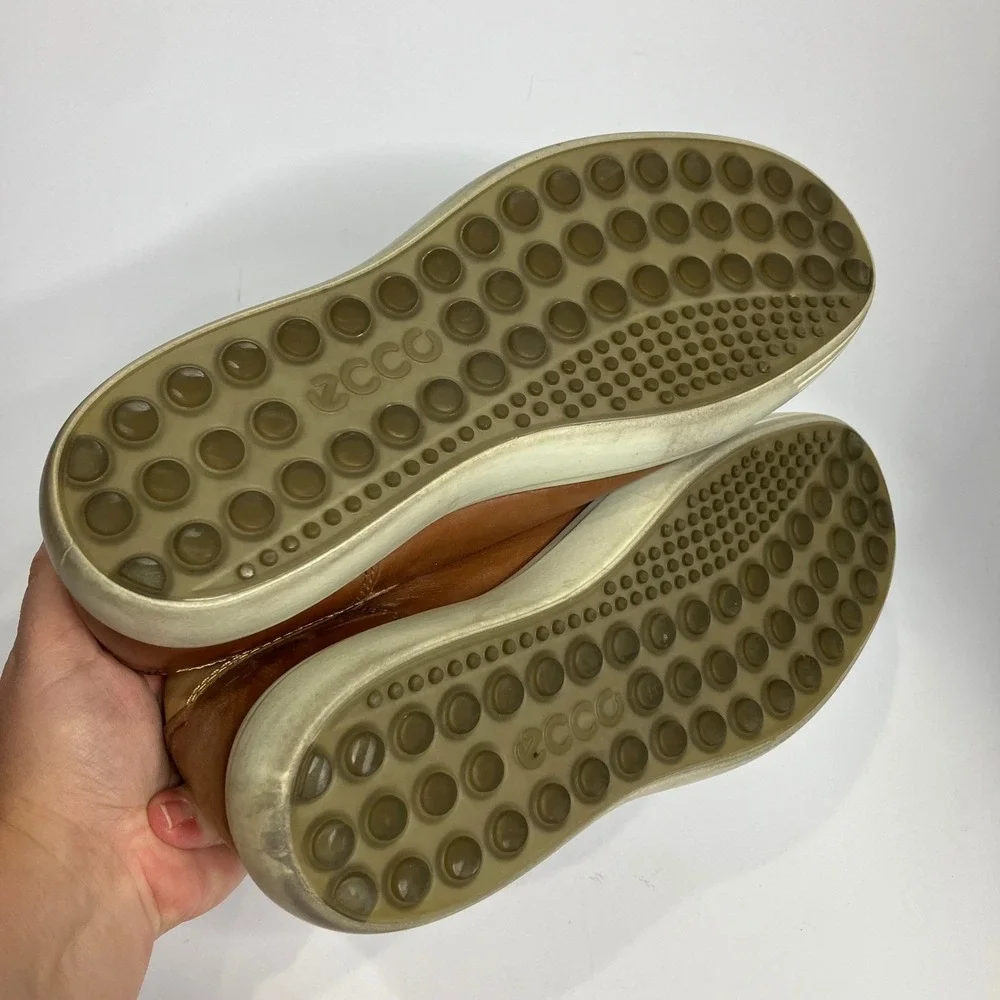 Ecco soft 7 brown leather sneakers men's size 43 US size 9‎ business casual